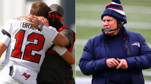 Bruce Arians, Tom Brady y Bill Belichick