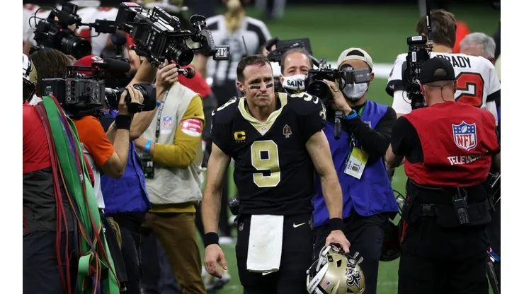 Drew Brees tras saludo con Tom Brady