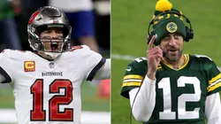 Tom Brady y Aaron Rodgers (Foto: Getty)
