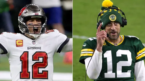 Tom Brady y Aaron Rodgers (Foto: Getty)