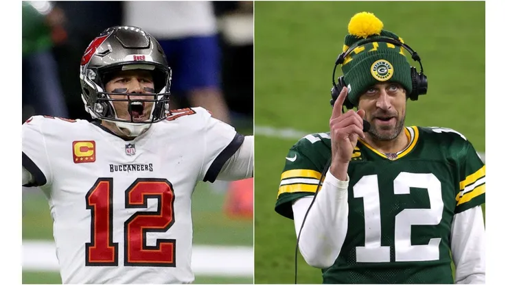Tom Brady y Aaron Rodgers (Foto: Getty)