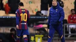 Así se fue Lionel Messi del campo de juego.