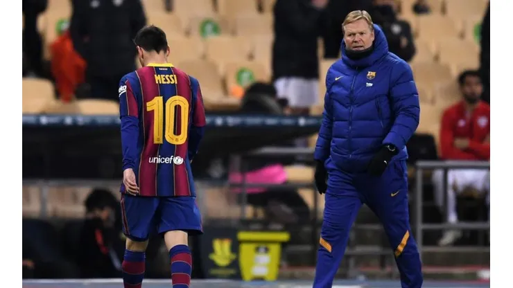 Así se fue Lionel Messi del campo de juego.