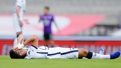 Juan Dinenno y las lágrimas tras salir lesionado.