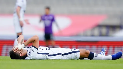 Juan Dinenno y las lágrimas tras salir lesionado.