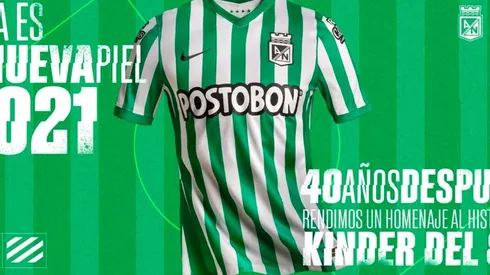 La nueva indumentaria de Atlético Nacional para 2021.