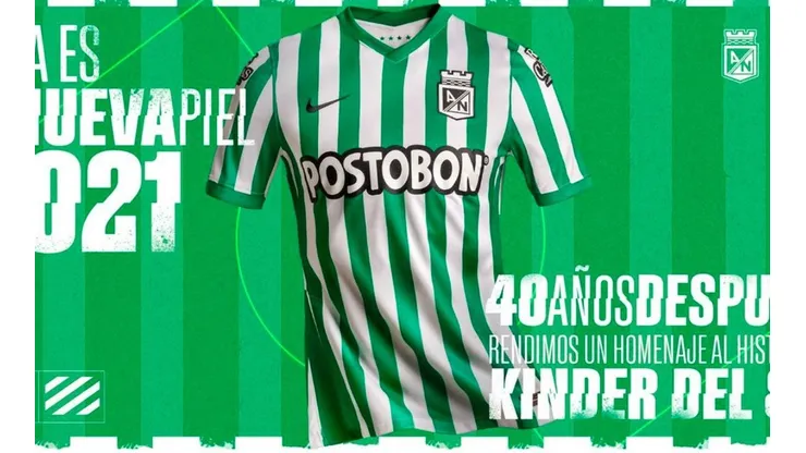 La nueva indumentaria de Atlético Nacional para 2021.