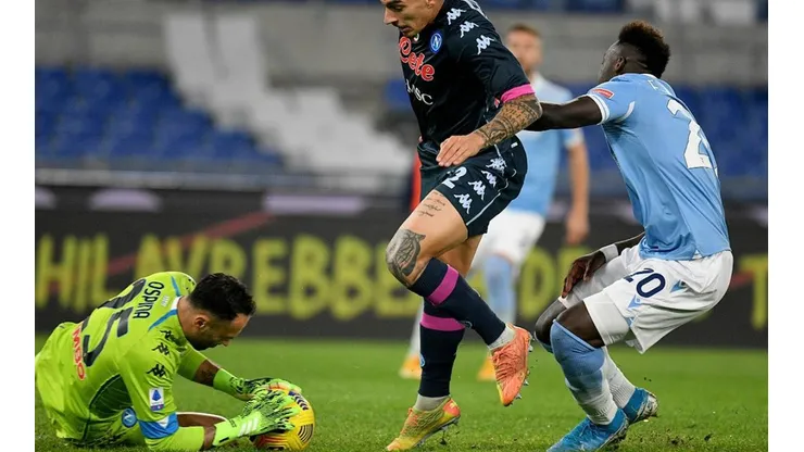 David Ospina también se lució en la goleada del Napoli a la Fiorentina.