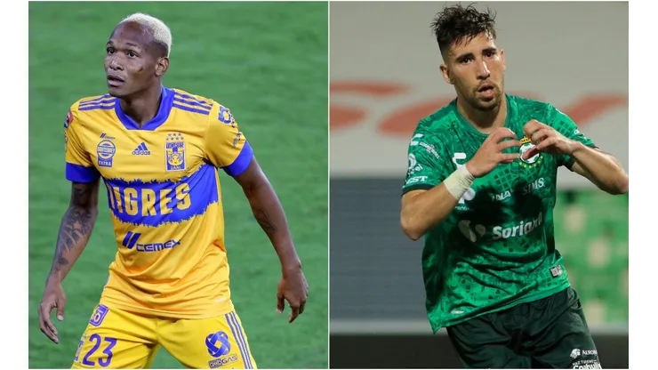 Tigres vs. Santos Laguna juegan por la fecha 2 de la Liga MX este domingo (Getty Images)