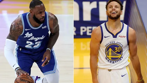 Los Angeles Lakers vs. Golden State Warriors juegan por una fecha más de la NBA este lunes (Getty Images)