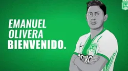Atlético Nacional presentó oficialmente a su nuevo refuerzo Emanuel Olivera
