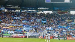 Millonarios jugando en Manizales.