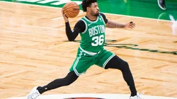 Boston Celtics vs. New York Knicks juegan por una fecha más de la NBA este domingo (Getty Images)