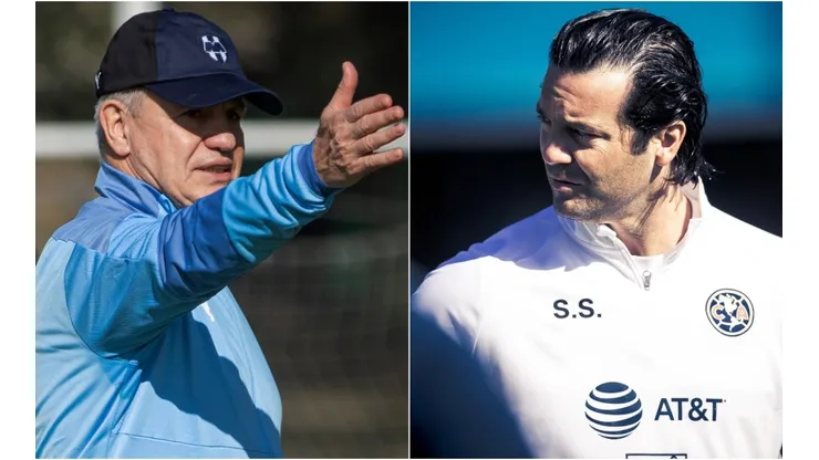 Javier Aguirre y Santiago Solari