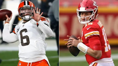 Baker Mayfield y Patrick Mahomes