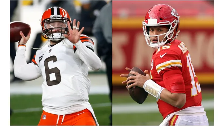 Baker Mayfield y Patrick Mahomes