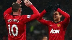 Wayne Rooney y Javier Hernández