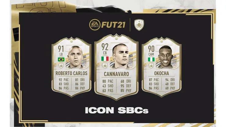 EA Sports libera 3 nuevos SBC de Iconos Prime en el Ultimate Team del FIFA 21