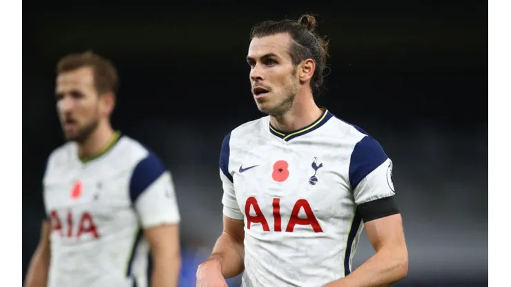 Gareth Bale con la camiseta de Tottenham Hotspur.