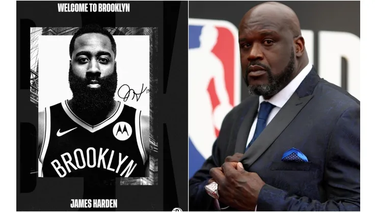 James Harden y Shaquille O'Neal