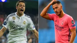 Chicharito Hernández y Eden Hazard