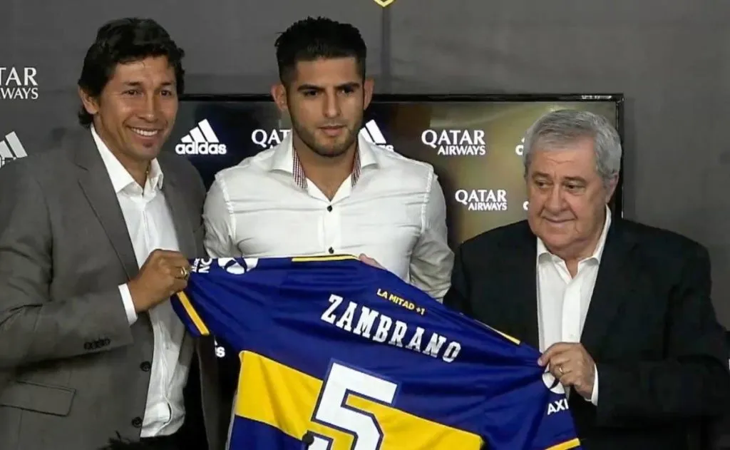 Carlos Zambrano ya estuvo en Argentina defendiendo la camiseta de Boca.