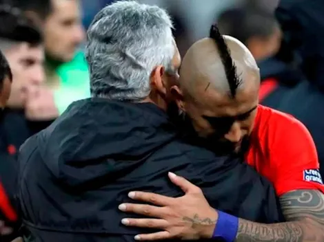 "Lo quiero mucho", Vidal se despidió de Rueda al borde de las lágrimas