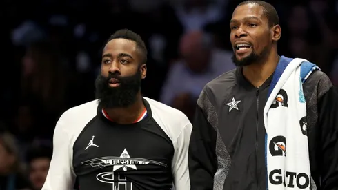 James Harden y Kevin Durant (Foto: Getty)