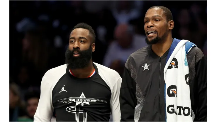 James Harden y Kevin Durant (Foto: Getty)