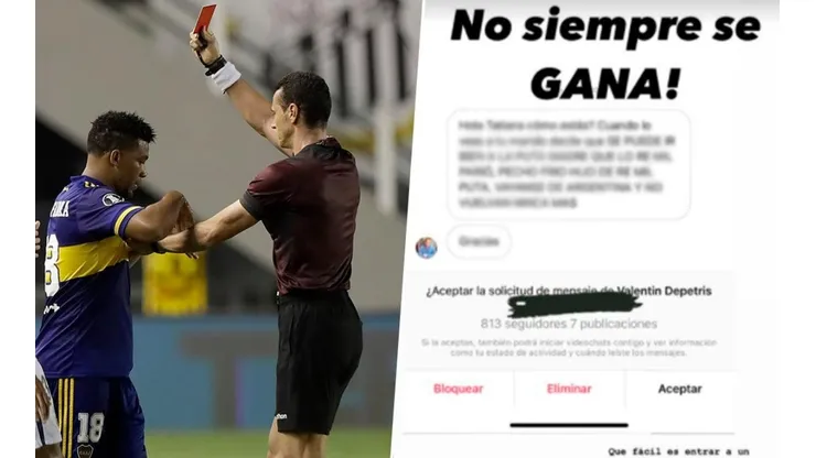 La esposa de Fabra mostró que recibió amenazas luego de la roja de Frank