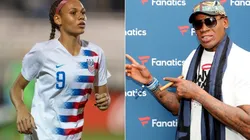 Trinity Rodman y su padre, Dennis