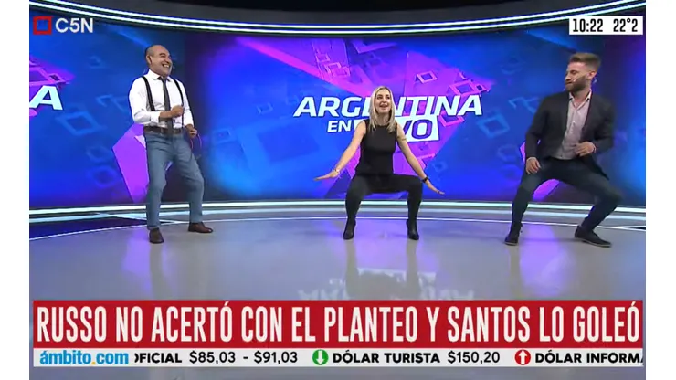 Video: Elio Rossi y Mariela Fernández imitaron el baile que Boca se comió ayer