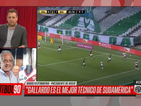 D'Onofrio sacó a la luz el mensaje que le mandó a Gallardo después del partido con Palmeiras