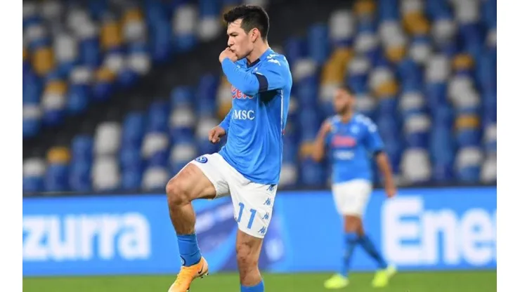 Hirving Lozano sacó un zapatazo para anotar con Napoli