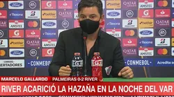 Gallardo y su breve conferencia de prensa: "Vengo a reconocer a mi equipo"