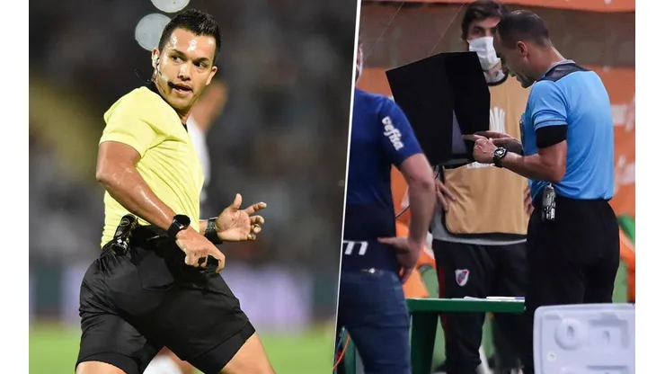 Nicolás Gallo, al mando del VAR en la semifinal de vuelta entre Palmeiras y River Plate.