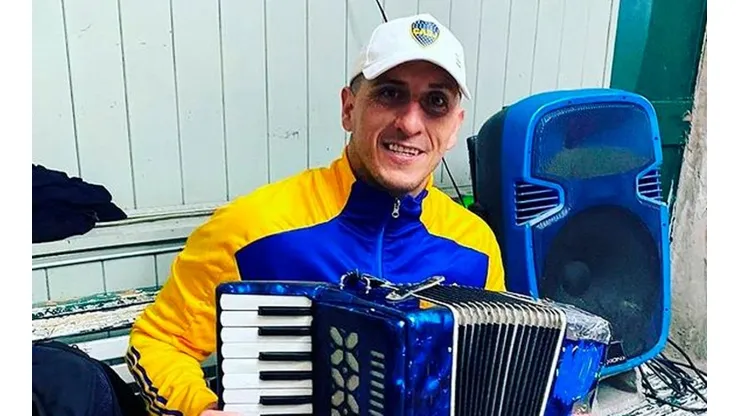 Migliore, con los colores de Boca sobre la piel (Foto: pablo__migliore)
