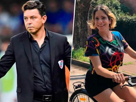 Apenas terminó el partido de River, Ángela Lerena subió una foto con Gallardo
