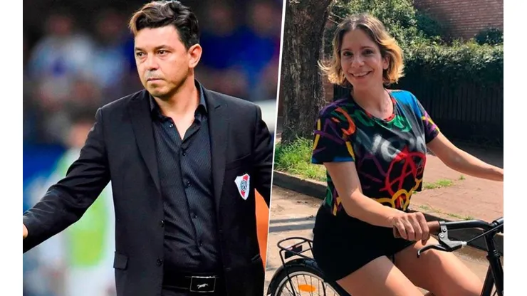Apenas terminó el partido de River, Ángela Lerena subió una foto con Gallardo