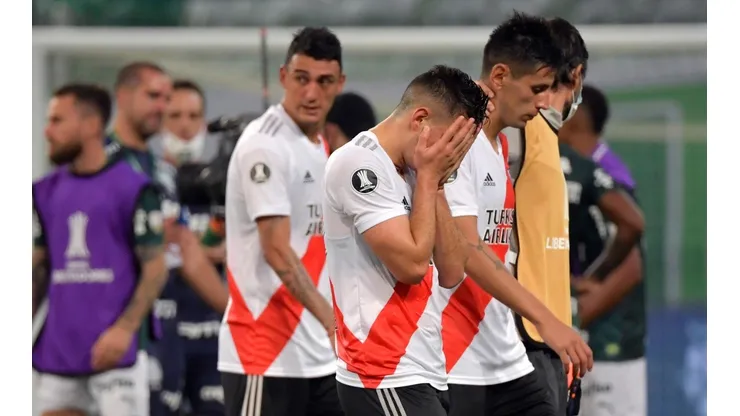 Foto de los jugadores de River después del partido.