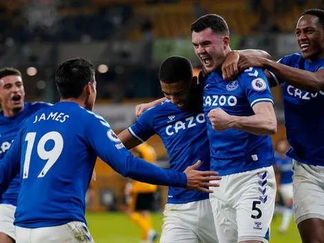 Volvió James y fue super Everton: victoria lejos de casa ante Wolverhampton