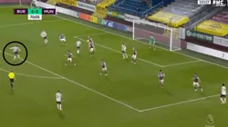 Desde ahí le pegó Paul Pogba.