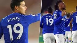 James Rodríguez tomó las riendas del Everton e Iwobi marcó para el Everton ante Wolverhampton.
