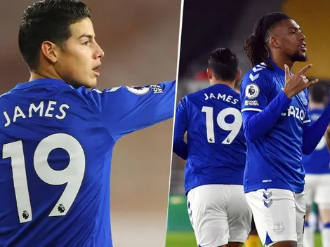Prenda la TV, hay show de James: así creó el primer gol de Everton ante Wolves