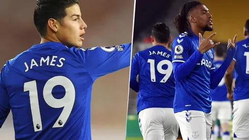 James Rodríguez tomó las riendas del Everton e Iwobi marcó para el Everton ante Wolverhampton.