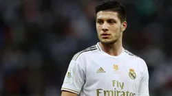 Luka Jovic durante un partido del elenco Merengue.