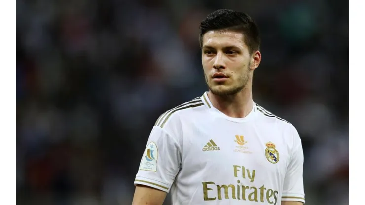 Luka Jovic durante un partido del elenco Merengue.