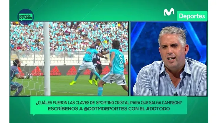 Diego Rebagliati es hincha de Sporting Cristal.