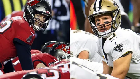Tom Brady y Drew Brees: Cara a cara (Fotos: Getty)