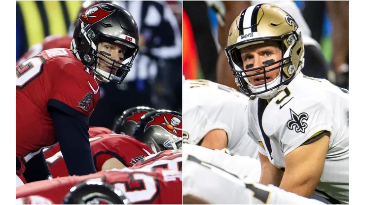 Tom Brady y Drew Brees: Cara a cara (Fotos: Getty)